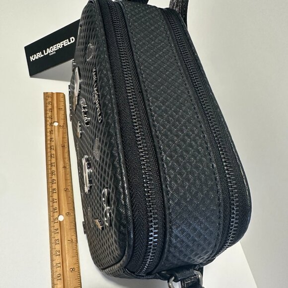 NWT KARL LAGERFELD Maybelle Pin Crossbody Back Bag - Picture 3 of 5